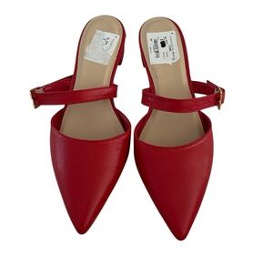 Bruno Magli Women’s Pia Mule, Red leather , Size EU38.5/US8-8.5, NWT no box